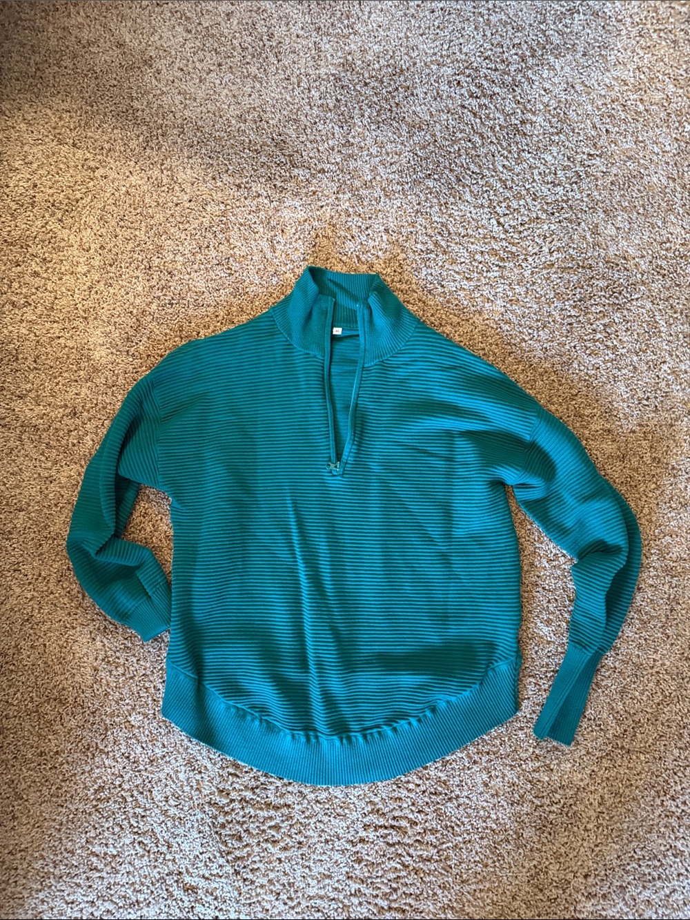 Anrabess Green Quarter Zip Sweater - XL